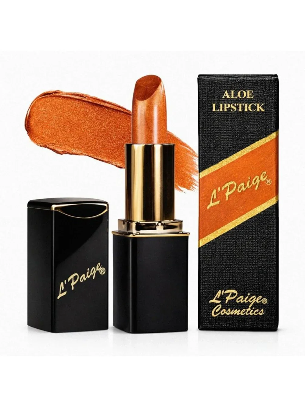 Frosted Copper Metallic Lipstick | Aloe Vera Moisturizing | Long-Lasting Warm